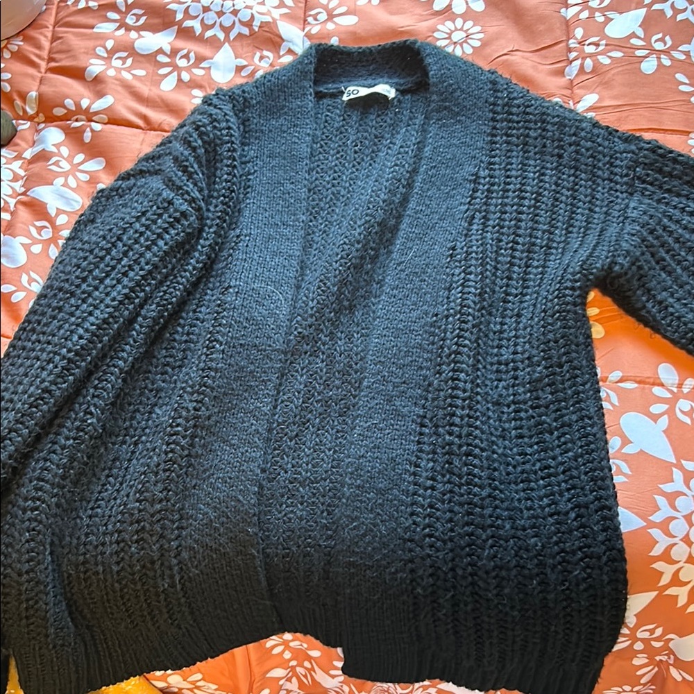 XO Black Knit Cardigan